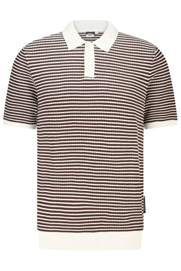 America Today T-Shirts & Polo’S^T-hirt Kenneth knit poo t-hirt et knoopuiting en trepen