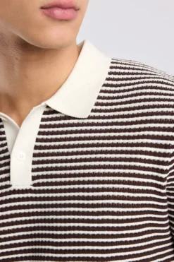 America Today T-Shirts & Polo’S^T-hirt Kenneth knit poo t-hirt et knoopuiting en trepen
