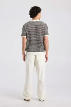 America Today T-Shirts & Polo’S^T-hirt Kenneth knit poo t-hirt et knoopuiting en trepen