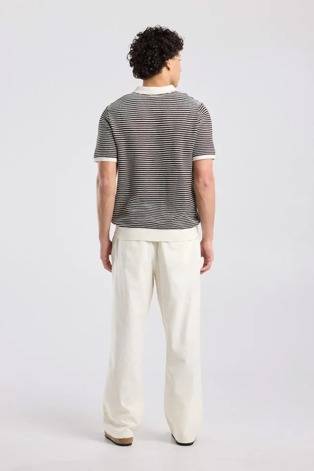 America Today T-Shirts & Polo’S^T-hirt Kenneth knit poo t-hirt et knoopuiting en trepen