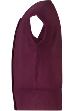 America Today Truien & Vesten|New In^Vest Kata jr mouwloos vest met bordeauxrode knoopjes