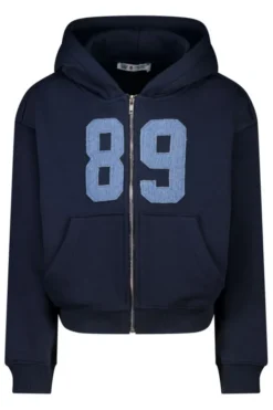 America Today Truien & Vesten|Sweaters & Hoodies^Zip-up sweater Sanne Jr zip-up sweater met capuchon en kangaroo zak